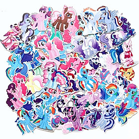 Bộ 50 Sticker Pony (2020) Hình Dán Chủ Đề Ngựa Một Sừng Chống Nước Decal Chất Lượng Cao Trang Trí Va Ly Du Lịch Xe Đạp Xe Máy Xe Điện Motor Laptop Nón Bảo Hiểm Máy Tính Học Sinh Tủ Quần Áo Nắp Lưng Điện Thoại