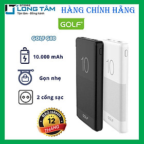 Sạc dự phòng GOLF G80 10.000 mAh - Hàng chính hãng