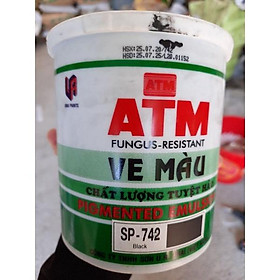 Ve màu ATM màu đen 1l đậm đặc, chất lượng tuyệt hảo thích hợp pha tạo màu cho sơn