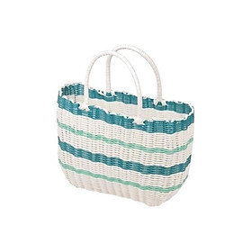 Giỏ dệt đựng đồ dã ngoại Pearl Life Nhật Bản - S/ xanh dương