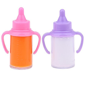 Feeding Milk Bottles Disappearing W/Two Handles For