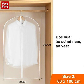 Mua Túi Bọc Quần Áo Treo Tủ Đồ  Túi Trùm Quần Áo Chống Bụi Chống Thấm size đại