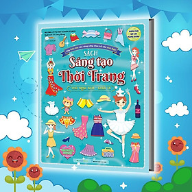 Sách - Sáng Tạo Thời Trang: Thời Trang Nhảy - Khiêu Vũ - Bóc Dán Hơn 100+ Stickers Quần Áo, Phụ Kiện Cho Bé Gái - Megabook