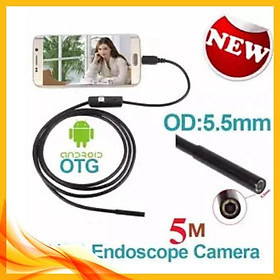 Mua ️ Camera nội soi 5.5mm - dài 5m cho điện thoại và máy tính