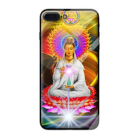 Ốp kính cường lực cho iPhone 7 Plus phật 3 - Hàng chính hãng