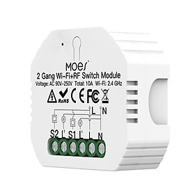 Mô-đun chuyển mạch Wi-Fi, thiết bị thông minh điều khiển bằng giọng nói-Màu trắng-Size 1 chiếc