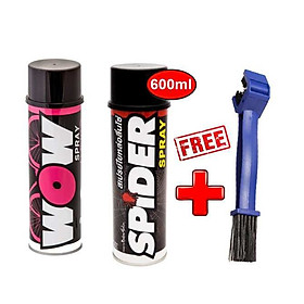 Combo chăm sóc, vệ sinh - dưỡng sên nhập khẩu Thái Lan Spider - Wow và bàn chải ( Lube71)