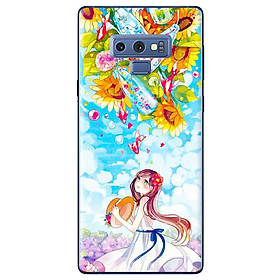 Ốp Lưng Dành Cho Samsung Galaxy Note 9 - Anime Cô Gái Hoa Hướng Dương