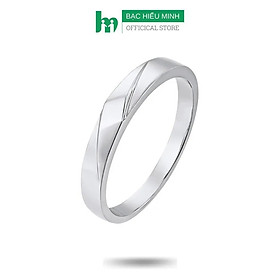 Nhẫn nam bạc ta kiểu trơn đơn giản nam tính bạc hiểu minh na436s