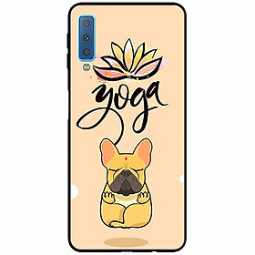 Hình ảnh Ốp lưng in cho Samsung A7 2018 Mẫu Cún Yoga