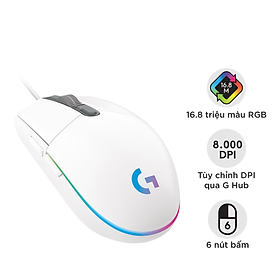 Hình ảnh Chuột Chơi Game Có Dây Logitech G102 8000DPI RGB 6 Phím - Hàng Chính Hãng