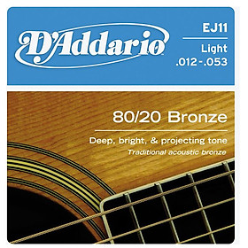 Mua DÂY GUITAR D ADDARIO  80/20 ACOUSTIC 12-53 EJ11 -Việt Thương Music