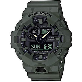 Casio Men's XL Series G-Shock Quartz 200M WR Shock Resistant Resin Color: Matte Olive Green (Model GA-700UC-3ACR)