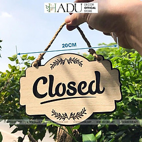 Mua Bảng treo Open & Closed 2 mặt  Bảng Gỗ Trang Trí Đóng Mở Cửa  Bảng Gỗ Treo Cửa - HaduDecor