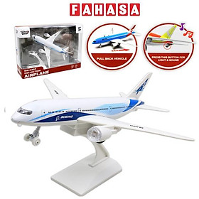 Đồ Chơi Mô Hình Máy Bay Thương Mại Có Đèn Và Âm Thanh - Vecto VT885 - Màu Trắng