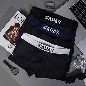 Bộ 4 Quần Lót Nam cao cấp, Quần Sịp Đùi Boxer nam thun lạnh mẫu mới lịch lãm F1