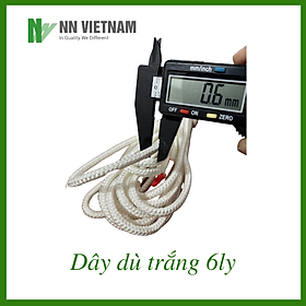 Mua Dây dù tròn trắng dùng căng liều  lưới che nắng siêu bền  chắc chắn - Loại 6ly và 8ly