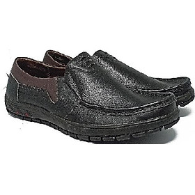 Giày tây nam Huy Hoàng da bò cao cấp màu đen HT7782