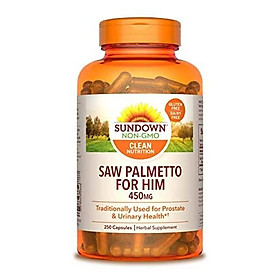 Sundown Naturals Saw Palmetto 450 mg, 250 Capsules