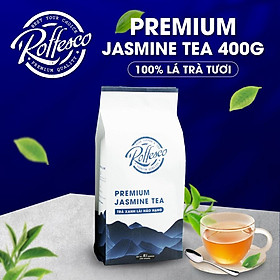 Trà Xanh Lài ROFFESCO PREMIUM JASMINE TEA Vị Chát Nhẹ Hậu Ngọt Túi 400g