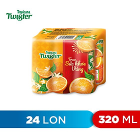 Lốc 6 Lon Nước Trái Cây Twister Cam (320ml/Lon)