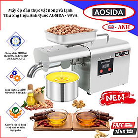 Mua Máy ép dầu thực vật nóng và lạnh dùng trong gia đình. Thương hiệu Anh Quốc cao cấp AOSIDA - 999A. HÀNG CHÍNH HÃNG
