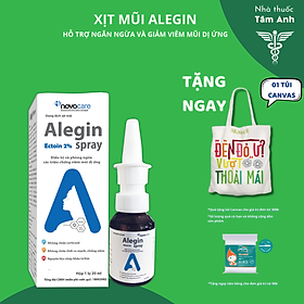 Xịt Viêm Mũi Dị Ứng - Alegin 20ml- Giúp Phòng Và Hỗ Trợ Điều Trị Viêm Mũi Dị Ứng, An Toàn Khi Sử Dụng Lâu Dài, Không Chứa Thuốc Co Mạch Và Chống Viêm Corticoid