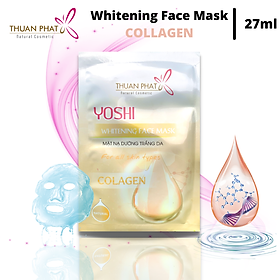 Collagen mask mặt nạ dưỡng trắng da thuận phát yoshi