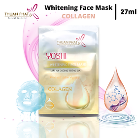 COLLAGEN MASK  Mặt nạ dưỡng trắng da Thuận Phát YOSHI (COMBO 10 MIẾNG)