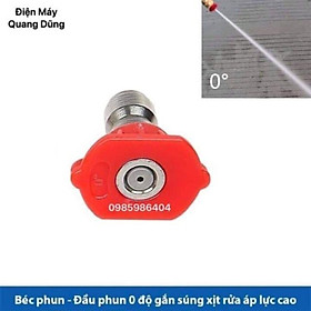 Béc phun - Đầu béc 0,15,25,40 độ gắn súng xịt rửa của máy rửa xe áp lực cao - Ren nối nhanh 1/4 inch