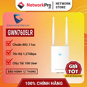 Mua Bộ Phát WiFi Grandstream GWN7605LR (Hàng Chính Hãng) - Hỗ Trợ 100+ User  Chuẩn AC MU-MIMO 1.27Gbps (Không Kèm Nguồn)