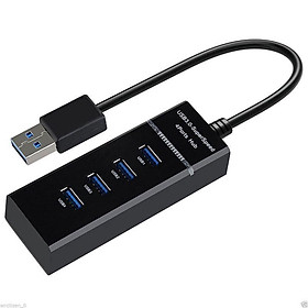 Hub Chia 4 Cổng USB 2.0 Tốc Độ Cao Tương Thích Windows PC/Mac/Laptop/Máy In Di Động HDD