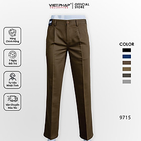 Quần Kaki Nam Có Ly VIỆT PHÁP / Hoạ Tiết Chìm Cao Cấp 9715