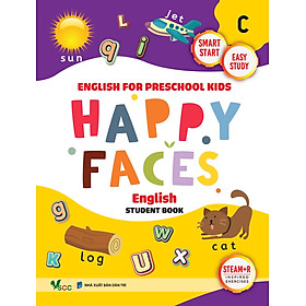 Hình ảnh Sách Tiếng Anh mẫu giáo cho trẻ từ 5 đến 6 tuổi Happy Faces Level C