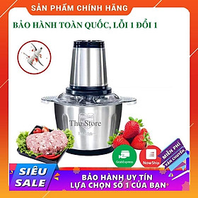 Mua Máy Xay Thịt Đa Năng Cối INOX 304 2L  4 Lưỡi  Cối Xay Thực Phẩm  Rau Củ Tôm Cua Cá