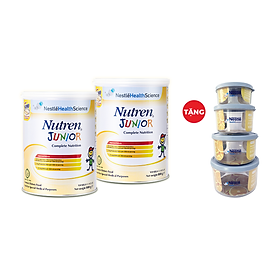 Combo 2 lon thực phẩm dinh dưỡng Nutren Junior Thụy Sĩ hỗ trợ tăng cân