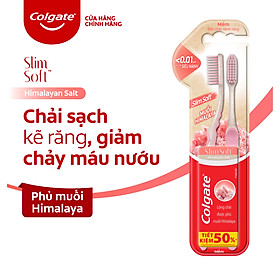 Bộ 2 Bàn chải đánh răng Colgate chứa tinh chất muối hồng Himalaya