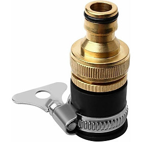Đầu nối vòi tròn, đầu nối ống bằng đồng có đường kính 1/2 '' đến 3/4 '' Bộ chuyển đổi phổ quát cho ống tưới nước