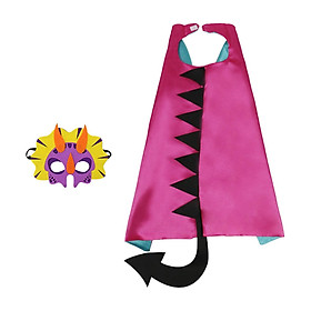 Dinosaur Costume Cape  Halloween Cloak Movie Theme Party Robe Cosplay Accessories for Dress up Role Play Masquerade Balls Child Carnival