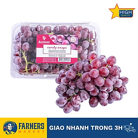 Nho đỏ kẹo Candy Snaps Mỹ (Hộp 500G) - Size trái nhỏ xinh, cơm mọng, ngọt thanh và vị kẹo thơm nồng nàn hấp dẫn.