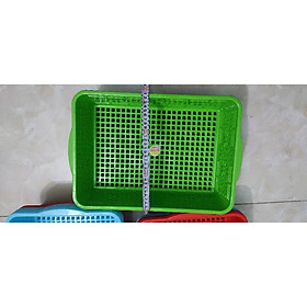 Mua rổ chữ nhật siêu to kích thước 42x 30x10cm  nhựa PP nguyên chất