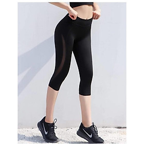 Combo 2 Quần Lửng Legging 9 Tấc Thể Thao Nữ Vải Thun Lạnh Co Giãn 4 Chiều