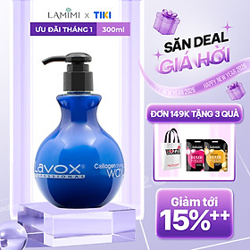 Wax Dây Tạo Nếp Tăng Sóng Bồng Bềnh Collagen Lavox - Wax Xanh - Tóc Uốn & Duỗi