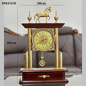 Mua Đồng Hồ  Để Bàn Quả lắc Cao Cấp Tân  Cổ  Điền  Nhập  Khẩu  DH41 (Kích thước: 38 x 12 x 60  cm) sang trọng  máy siêu tĩnh thích hợp cho mọi không gian phòng của bạn kể cả phong cách hiện đại hay tân cổ điển.
