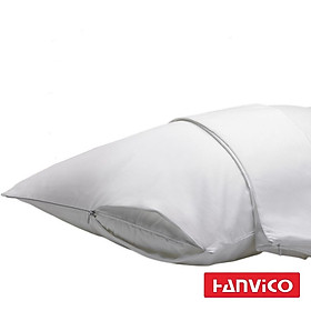 Bảo Vệ Gối Khách Sạn Homemark 50x70cm - Kháng Nước, Chống Bụi, Khóa Kéo Tiện Lợi