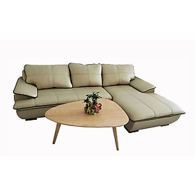 Mua Sofa da góc L Tundo 2m5 x 1m6 màu kem viền