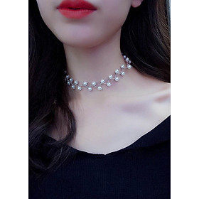 Vòng cổ choker đính ngọc trai sang trọng cho nữ