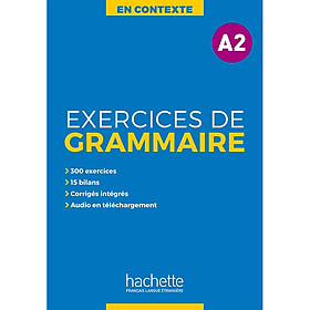 Hình ảnh Sách học tiếng Pháp: En Contexte : Exercices de grammaire A2