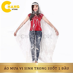 Mua Áo Mưa Trong Suốt 1 Đầu  Áo Mưa Vi Sinh Trong Cho 1 Người Loại Dày Dặn