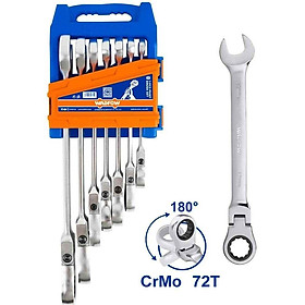 Mua BỘ 7 CỜ LÊ MIỆNG VÒNG XOAY 180 ĐỘ WADFOW WSP5207 - HÀNG CHÍNH HÃNG